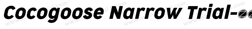 Cocogoose Narrow Trial字体转换